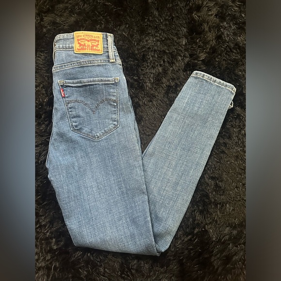 Levi Jeans 721 Slim Skinny Jeans High Rise Size 26 - Picture 1 of 4